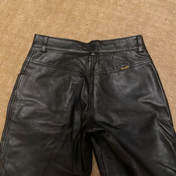 Wrangler Pants & Jumpsuits Vintage Leather Wrangler Pants Poshmark